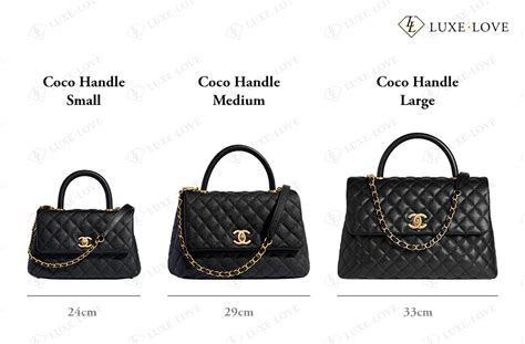 chanel coco handel|chanel coco handle size comparison.